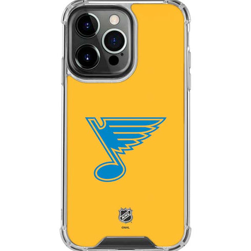 NHL St. Louis Blues Solid Background iPhone 16 Pro Max Clear Case